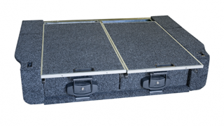 Outback 4wd Interiors Roller Drawers With Dual Fridge Roller Floors