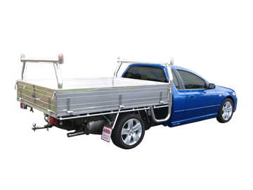 Picture of Duratray Deluxe Alloy Tray with Trade Racks - BA Falcon Ute