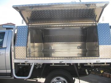 Picture of Holden Colorado Single cab Chequerplate Canopy