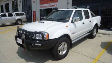 Picture of 2013 Nissan D22 Navara Opposite Lock Triple loop Steel Winch Compatible bull bar