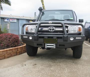 Picture of ECB Alloy Bullbar to suit Toyota 70 Series Land cruiser