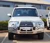 Picture of NX Mitsubishi Pajero ECB Big Tube Polished Alloy Bullbar With Fog lights